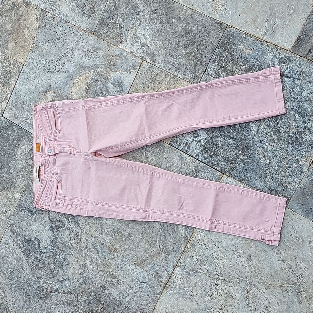 Pilcro and the Letterpress Anthropologie STET Blush Pink Ankle Jeans